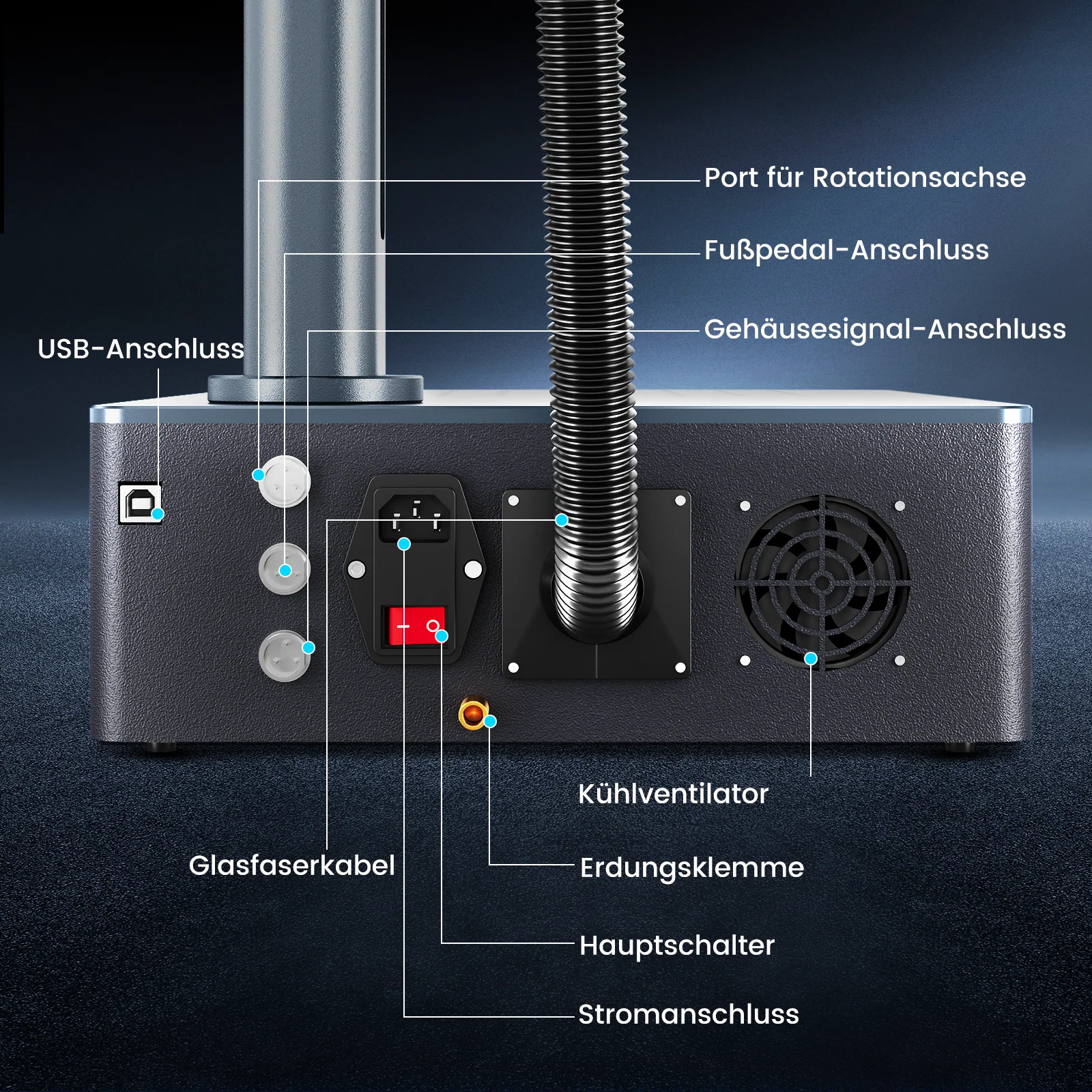 Monport GM 50W Pro Integrierte Faserlaser-Graviermaschine & Markiermaschine mit Autofokus - Maschine - Image 15