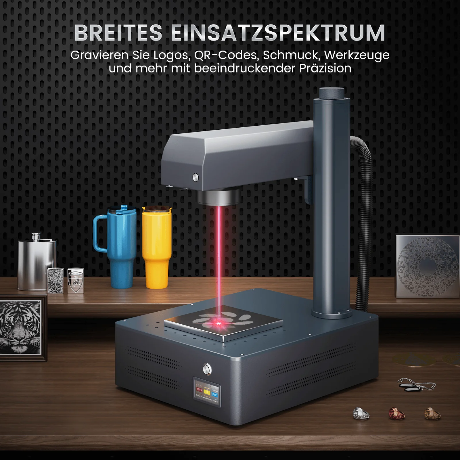 Monport GM 50W Pro Integrierte Faserlaser-Graviermaschine & Markiermaschine mit Autofokus - Maschine - Image 9