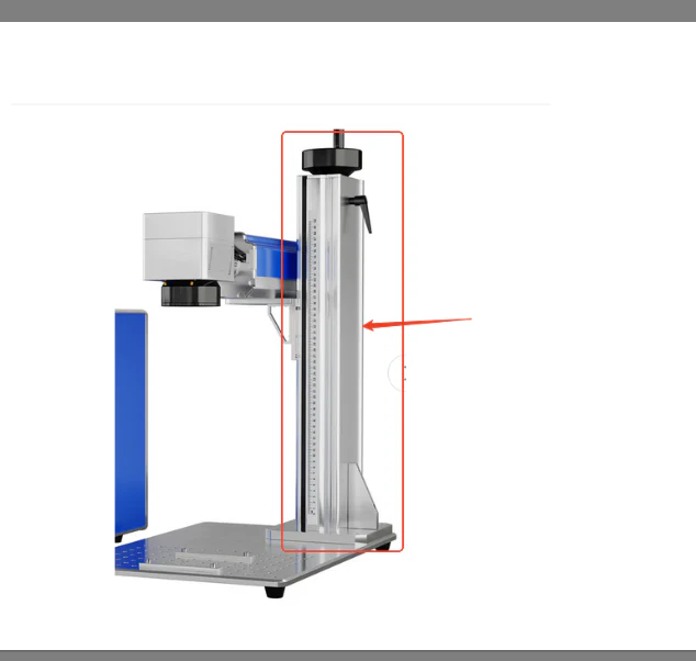 Höhenverlängerung für die Säule eines Split-Typ Markierlasers