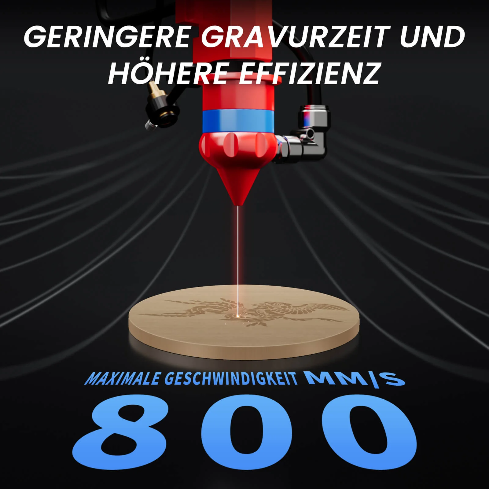 Monport 150W CO2 Eingebaut Wasserkühlsystem Laser Graviermaschine & Cutter mit (1600x 1000mm) Gravurfläche - Image 3