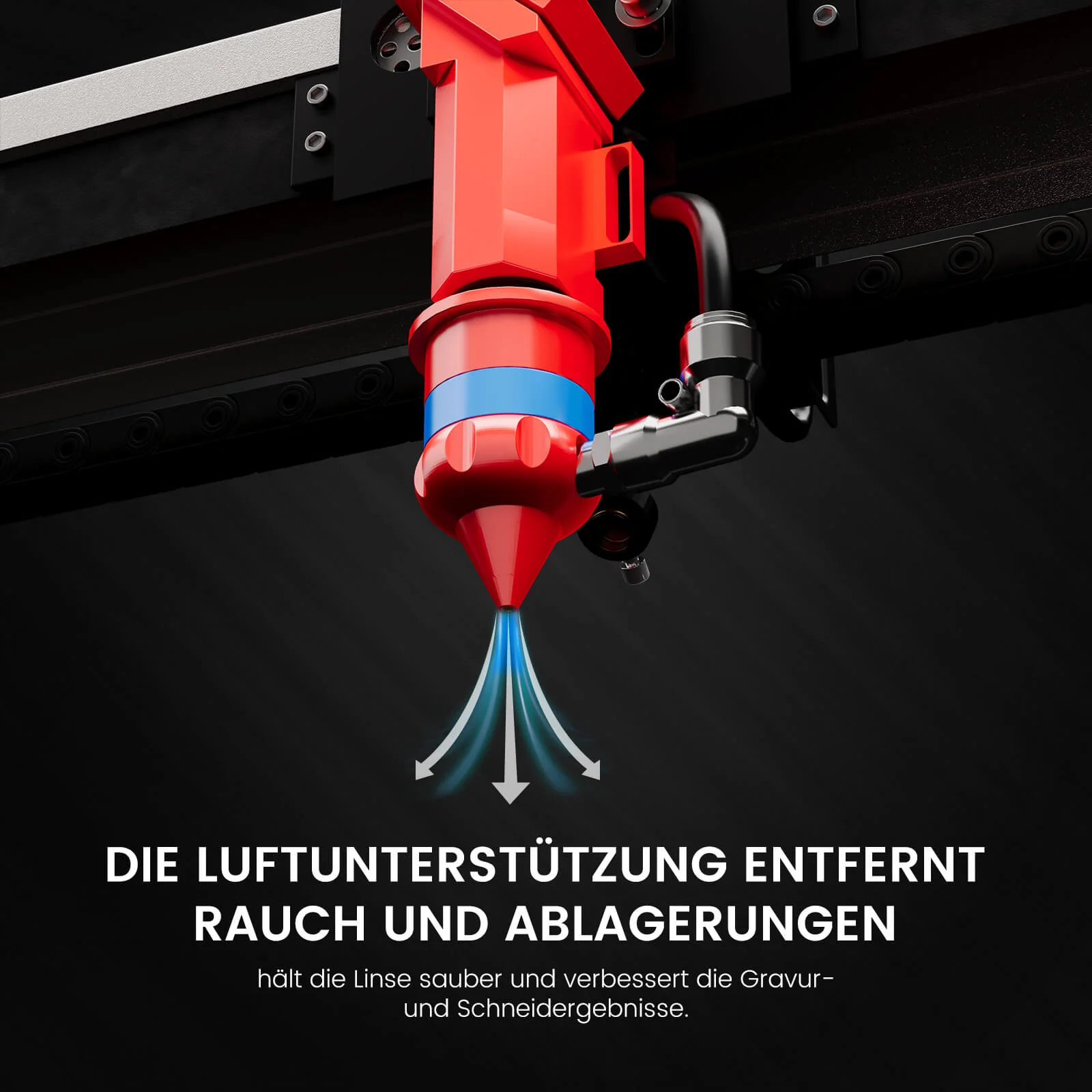 Monport 150W CO2 Eingebaut Wasserkühlsystem Laser Graviermaschine & Cutter mit (1600x 1000mm) Gravurfläche - Image 5
