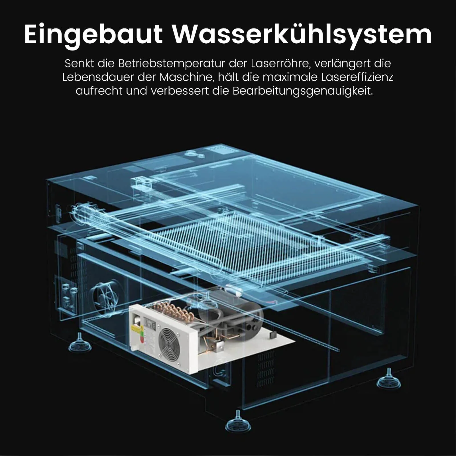 Monport 150W CO2 Eingebaut Wasserkühlsystem Laser Graviermaschine & Cutter mit (1600x 1000mm) Gravurfläche - Image 6