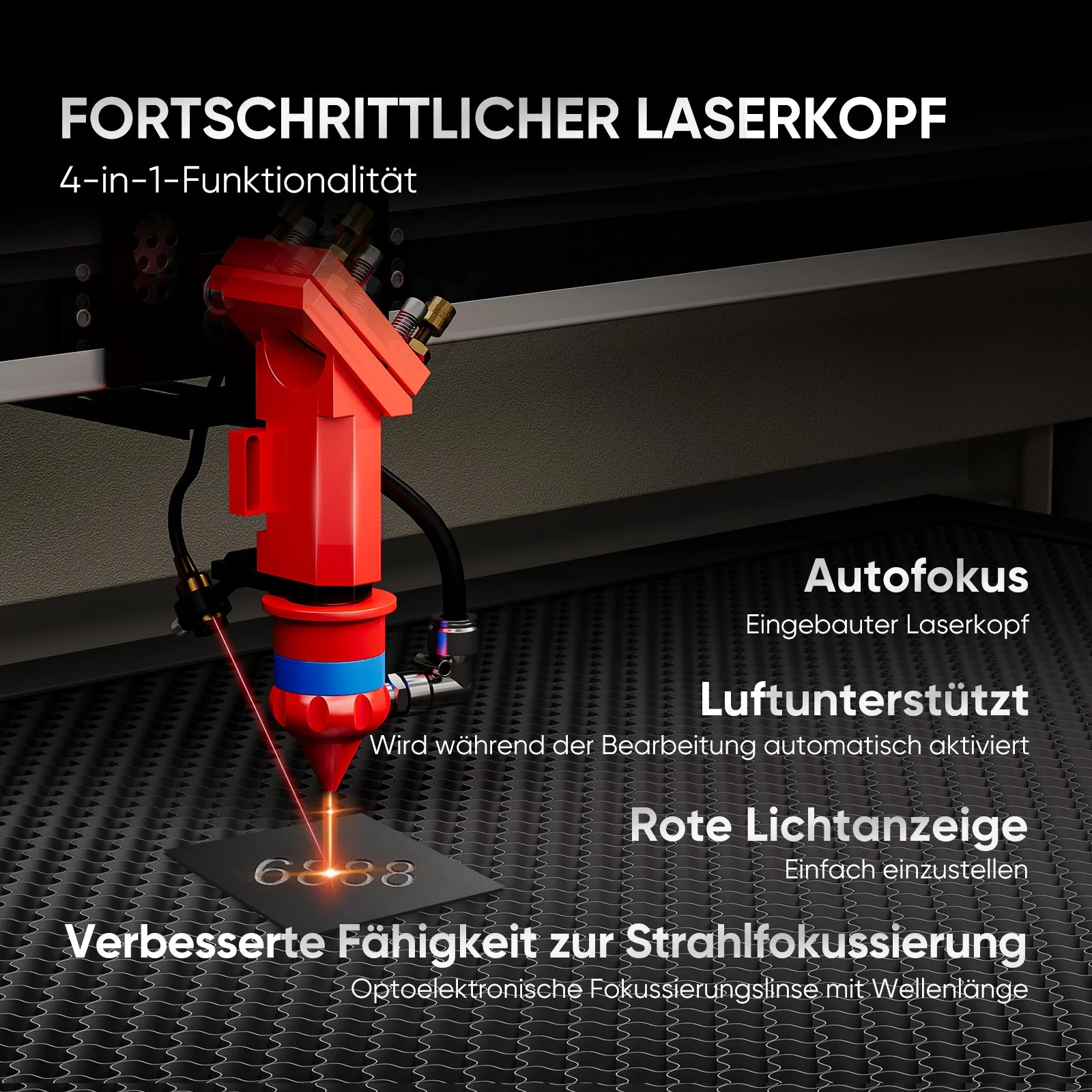 Monport 90W CO2 Laser Graviermaschine & Cutter (500x700mm) mit Autofokus - Image 13