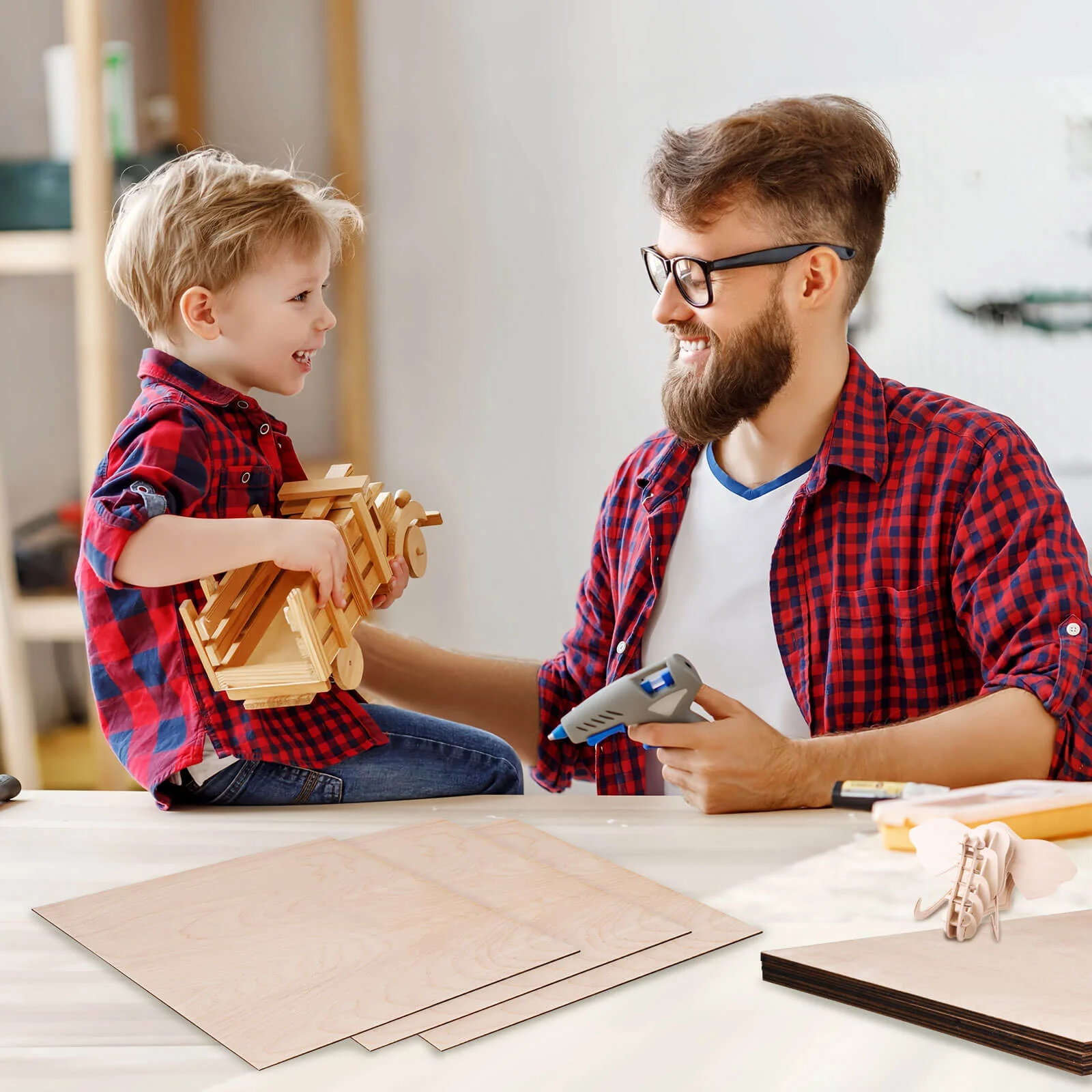 Monport Ausgewältes Birkensperrholz für Lasergravierer und -schneider, DIY-Basteln - Image 5