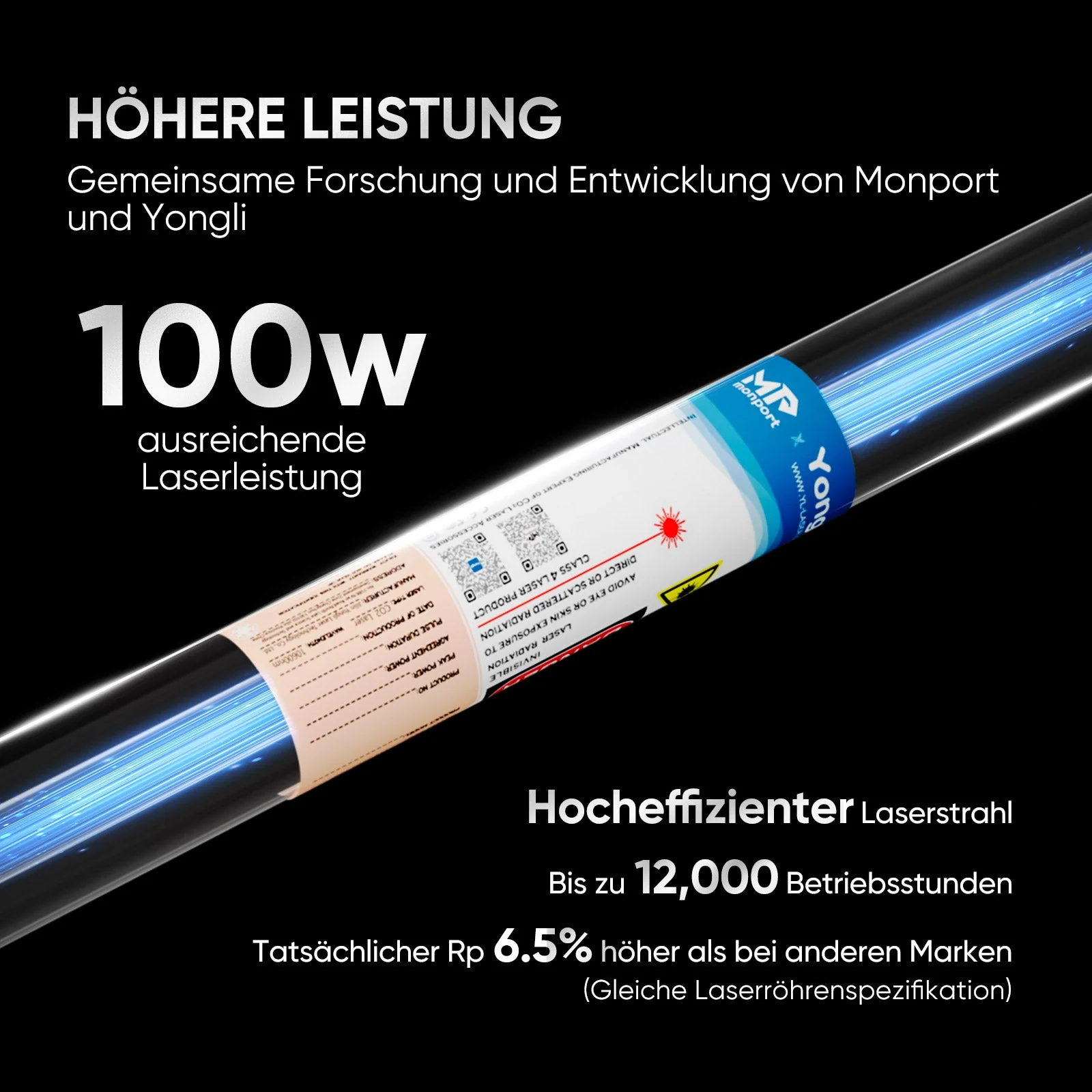 Monport CO2 100W Laser Graviermaschine & Cutter (500x700mm) mit Autofokus und Halterung - Image 22