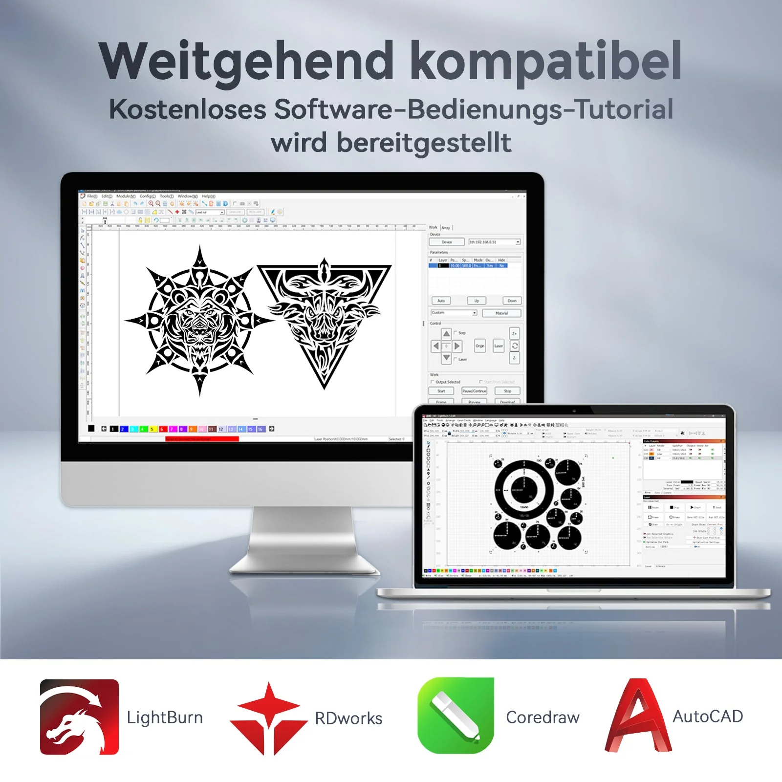 Monport Effi 10S verbesserte Version 100W CO2-Lasergravurmaschine und Schneidemaschine mit Autofokus-Funktion und integrierter Wasserkühler - Image 10