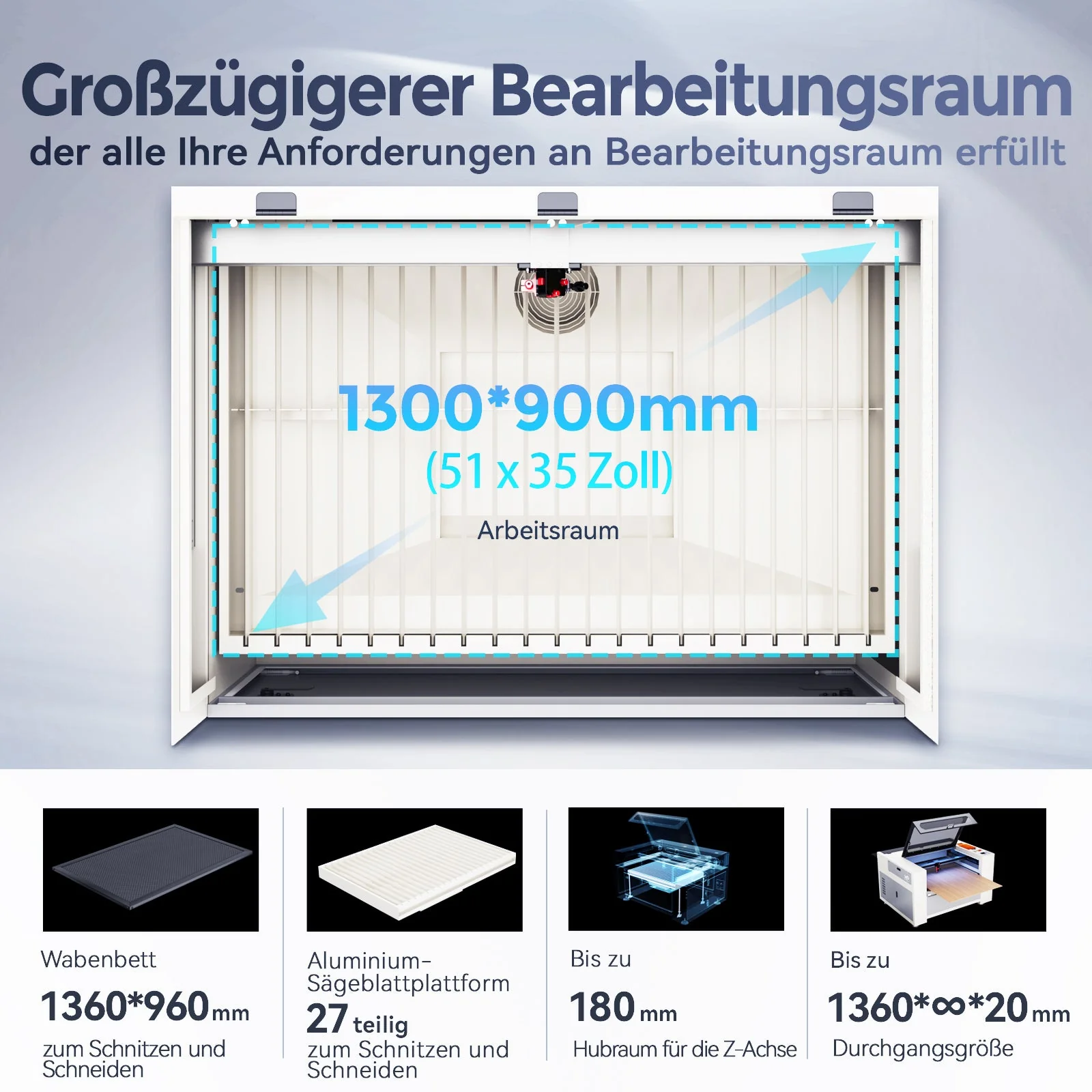 Monport Effi 13S verbesserte Version 130W CO2-Lasergravurmaschine und Schneidemaschine mit Autofokus-Funktion und integrierter Wasserkühler - Image 7