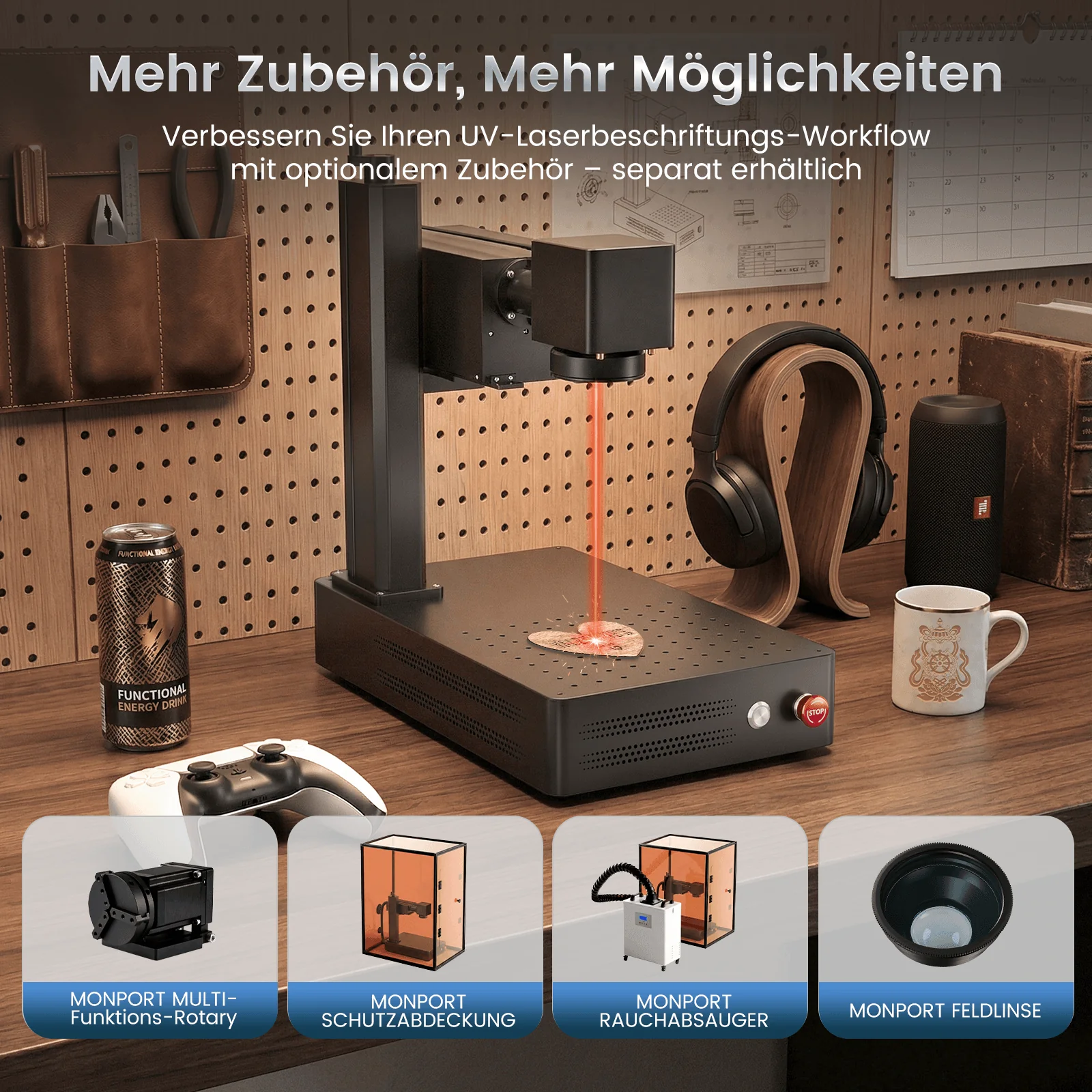 Monport 10W UV-Laser-Graviermaschine & Markiermaschine - Image 11
