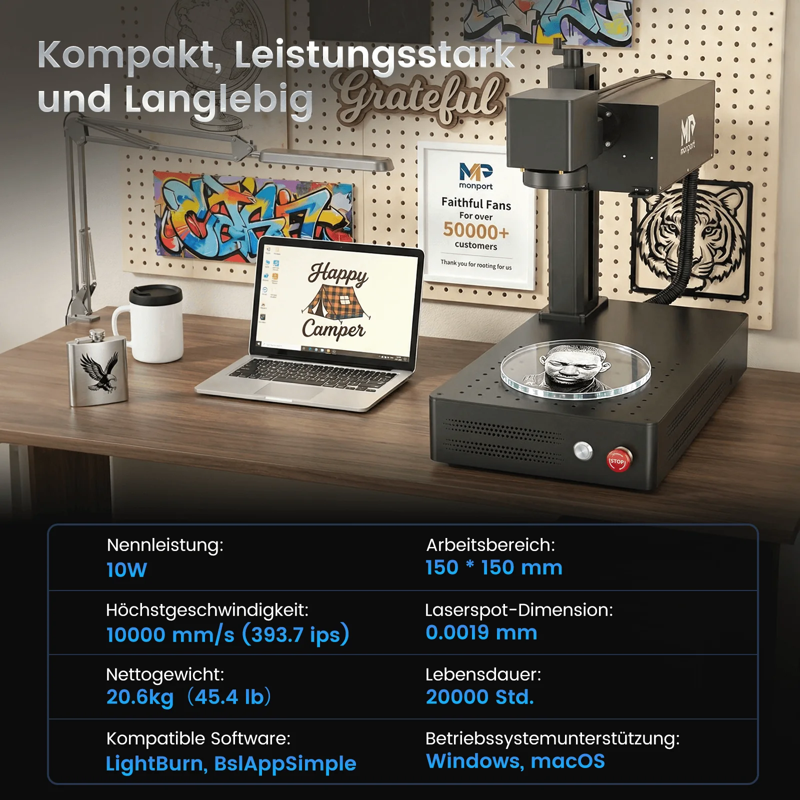 Monport 10W UV-Laser-Graviermaschine & Markiermaschine - Image 13