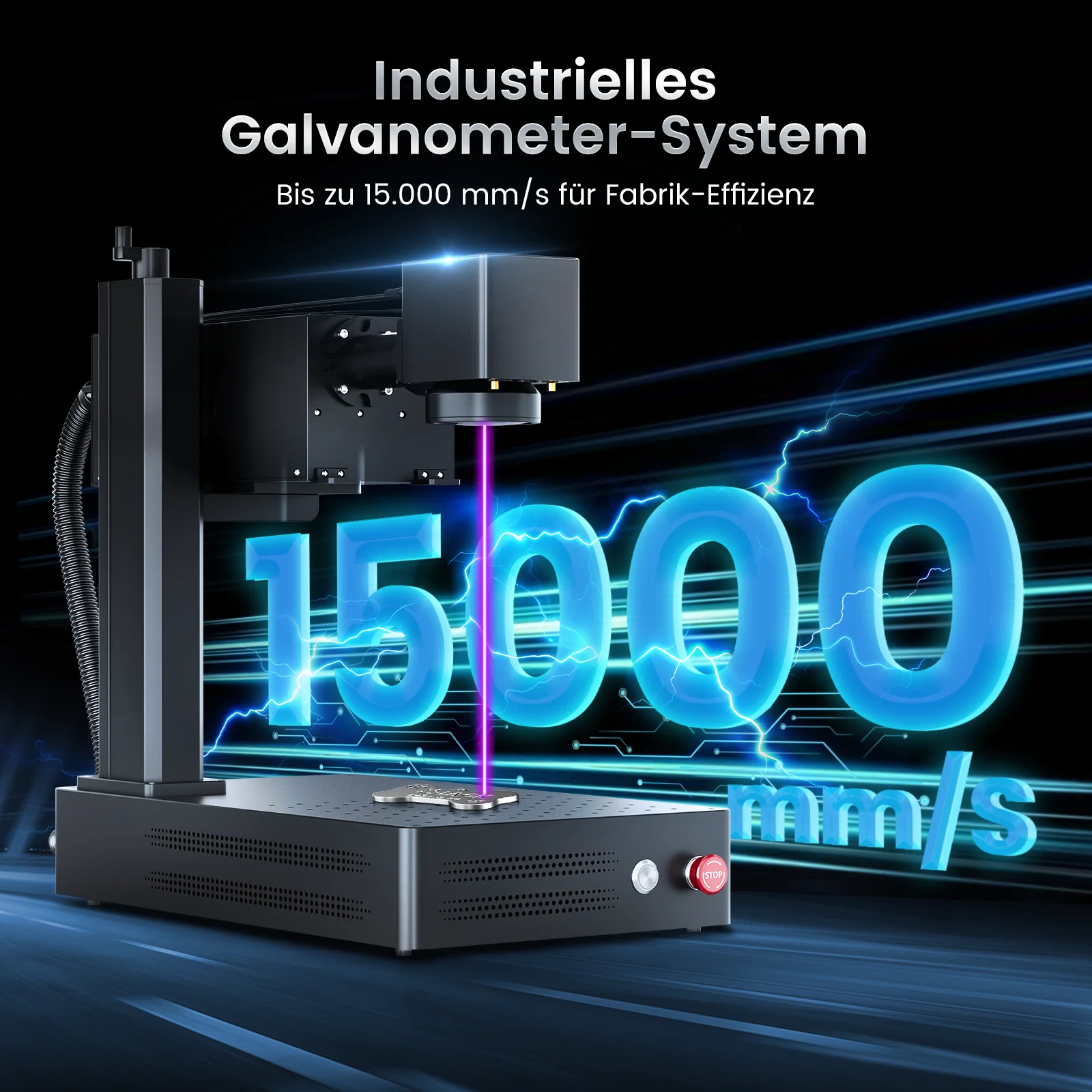 Monport 10W UV-Laser-Graviermaschine & Markiermaschine - Image 4