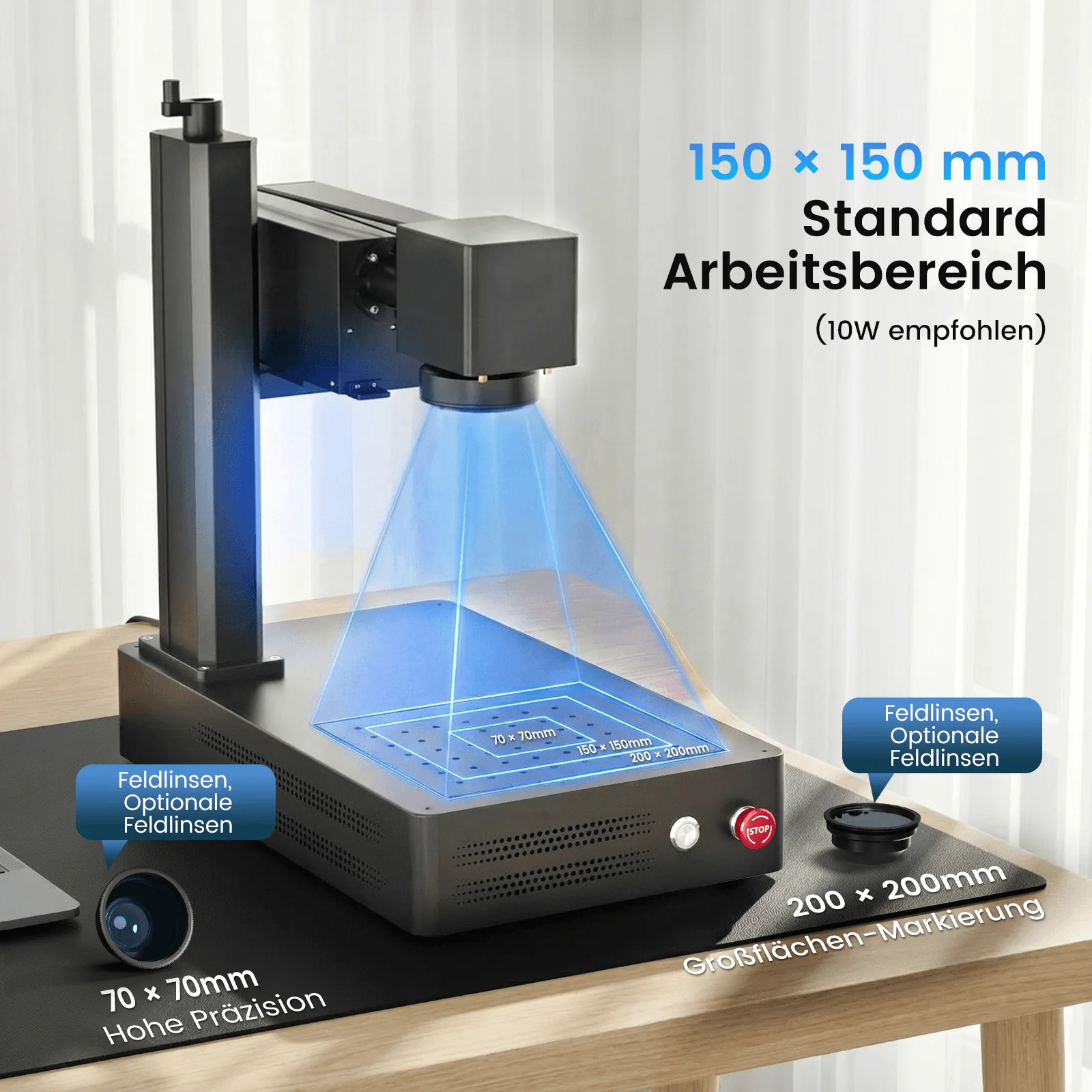 Monport 10W UV-Laser-Graviermaschine & Markiermaschine - Image 6