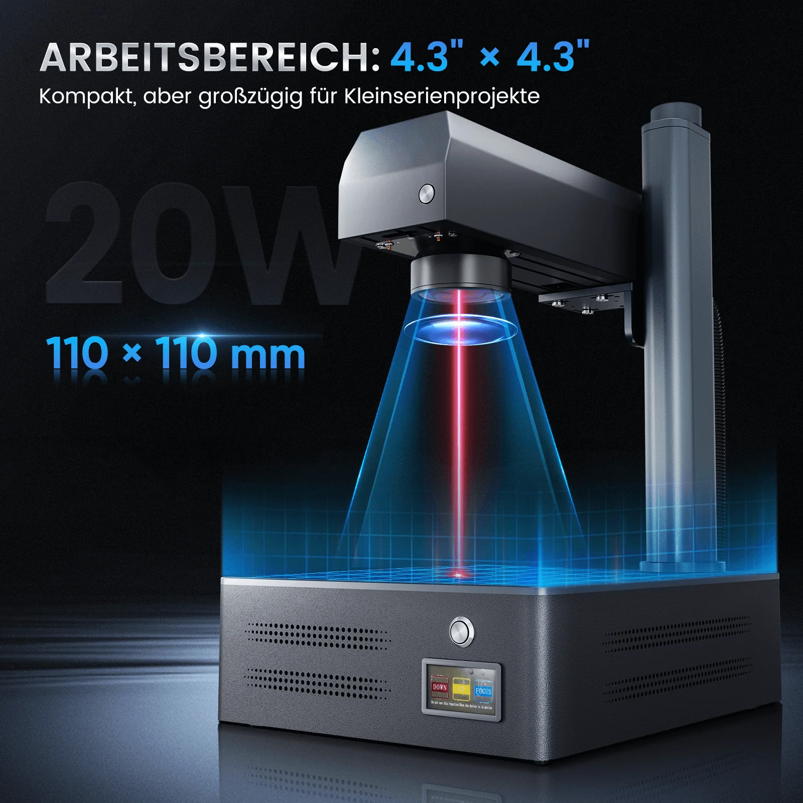 Monport GM 20W Pro Integrierte Faserlaser-Graviermaschine & Markiermaschine mit Autofokus - Maschine - Image 6