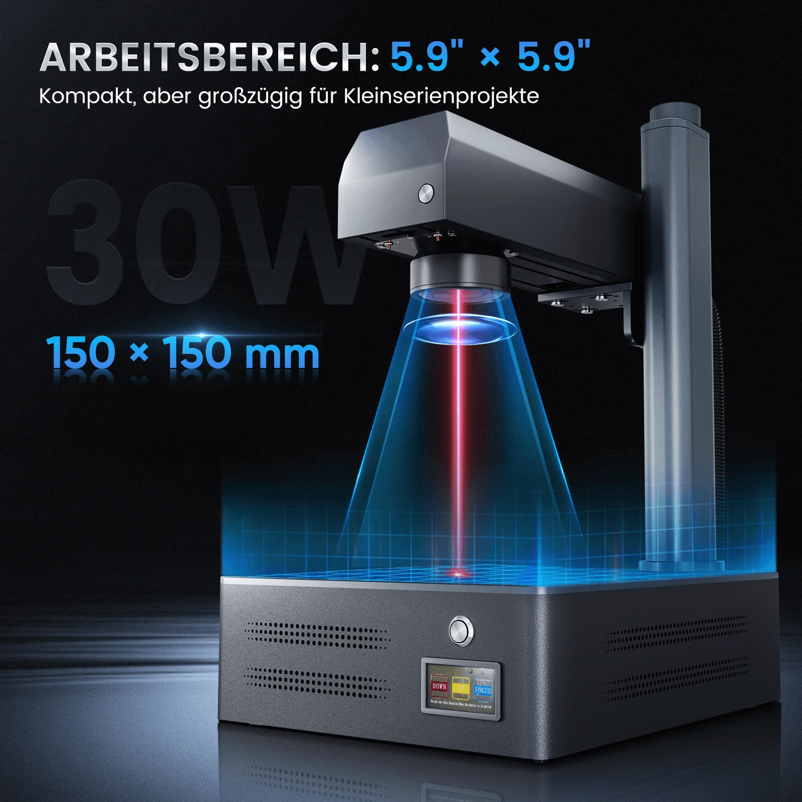 Monport GM 30W Pro Integrierte Faserlaser-Graviermaschine & Markiermaschine mit Autofokus - Maschine - Image 7