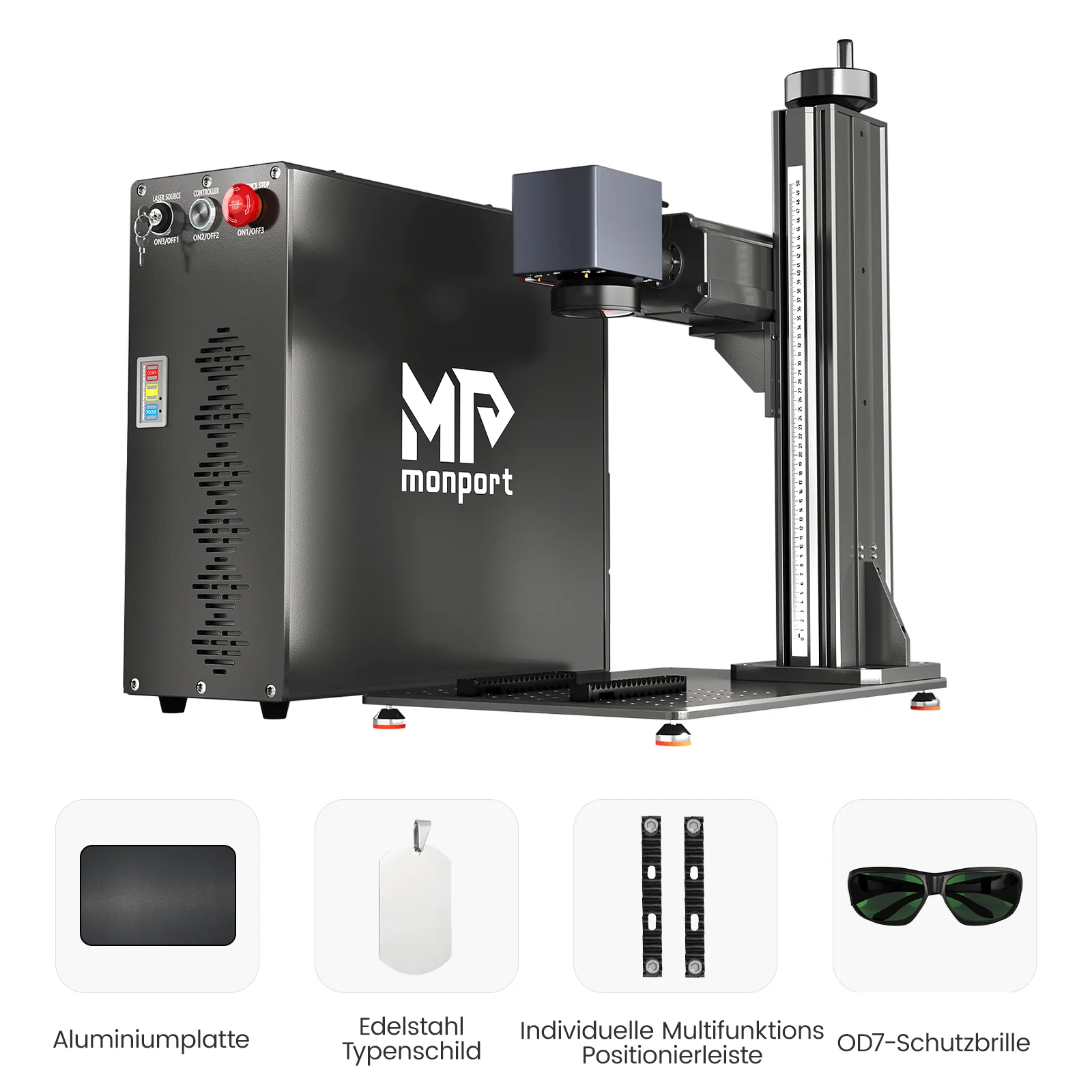 Monport GT 200W Split MOPA & Autofokus-Faserlaser-Gravierer & Farbemarkierungsmaschine - Image 27