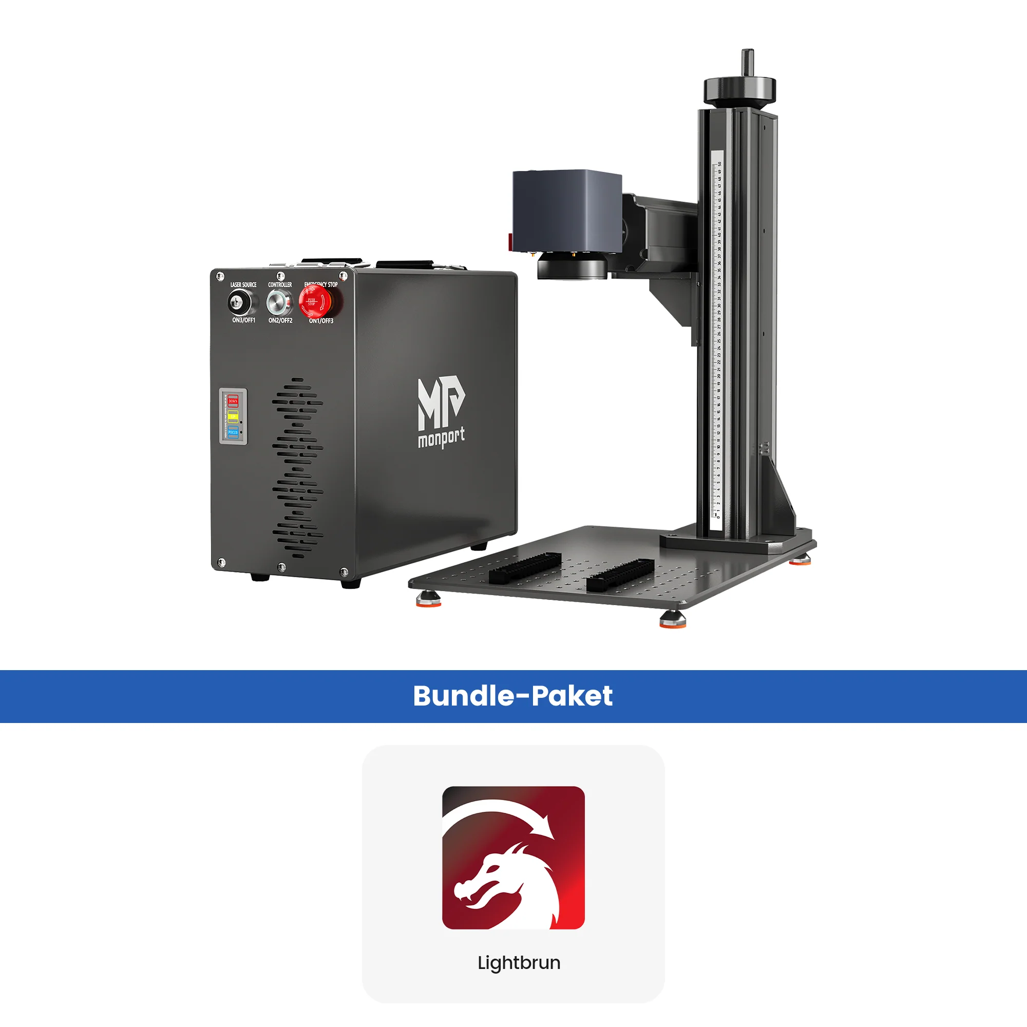 Monport GT 30W Getrennter Faserlaser-Gravier- und Markiermaschine mit Autofokus (150 mm × 150 mm) – Gerät - Image 28