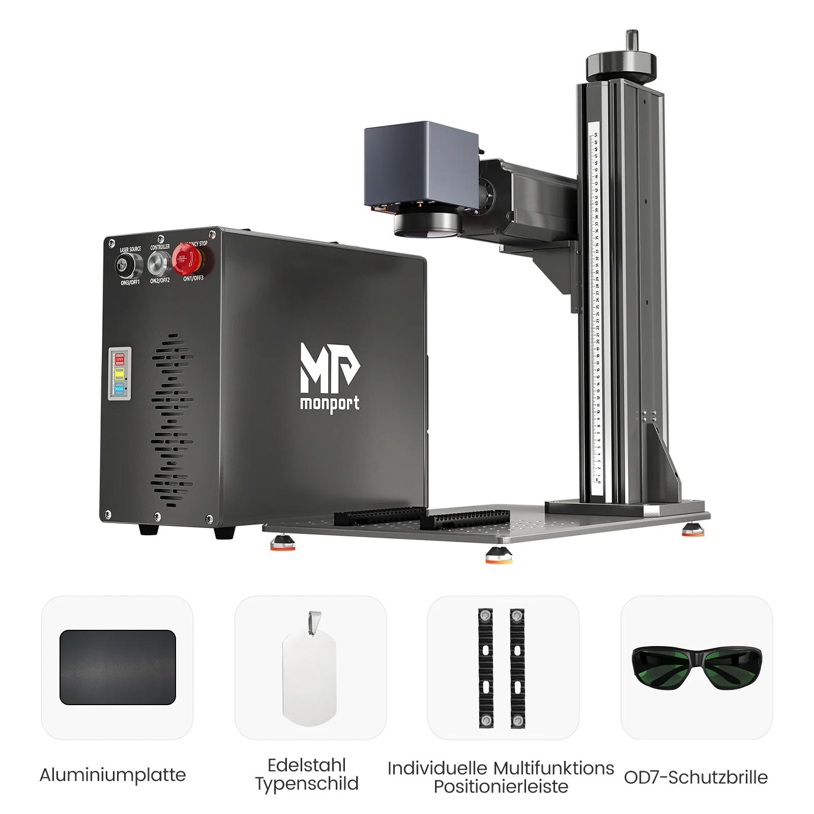 Monport GT 100W Getrennte MOPA-Faserlaser-Gravier- und Farbmarkiermaschine mit Autofokus – Gerät - Image 26