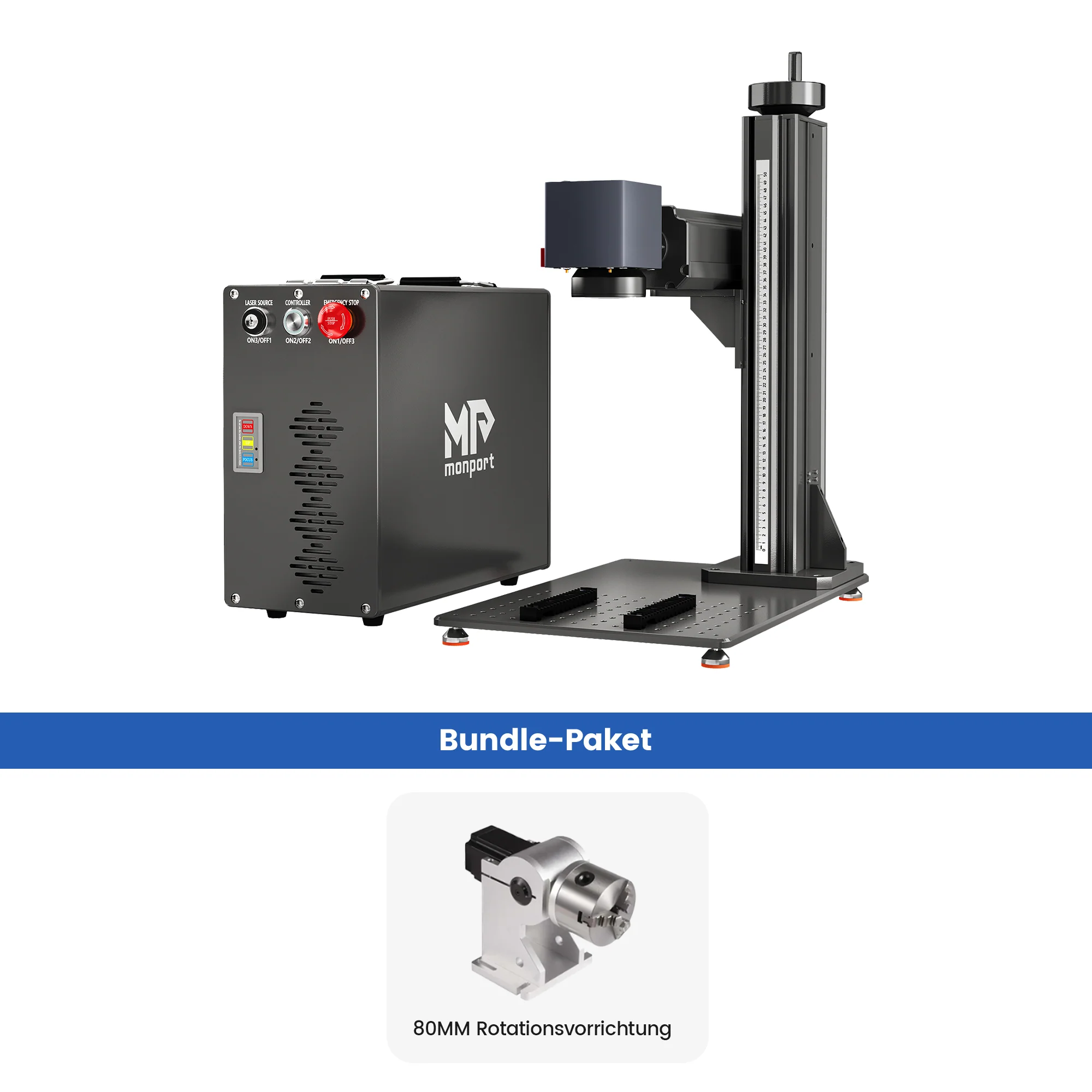 Monport GT 100W Getrennte MOPA-Faserlaser-Gravier- und Farbmarkiermaschine mit Autofokus – Gerät - Image 29
