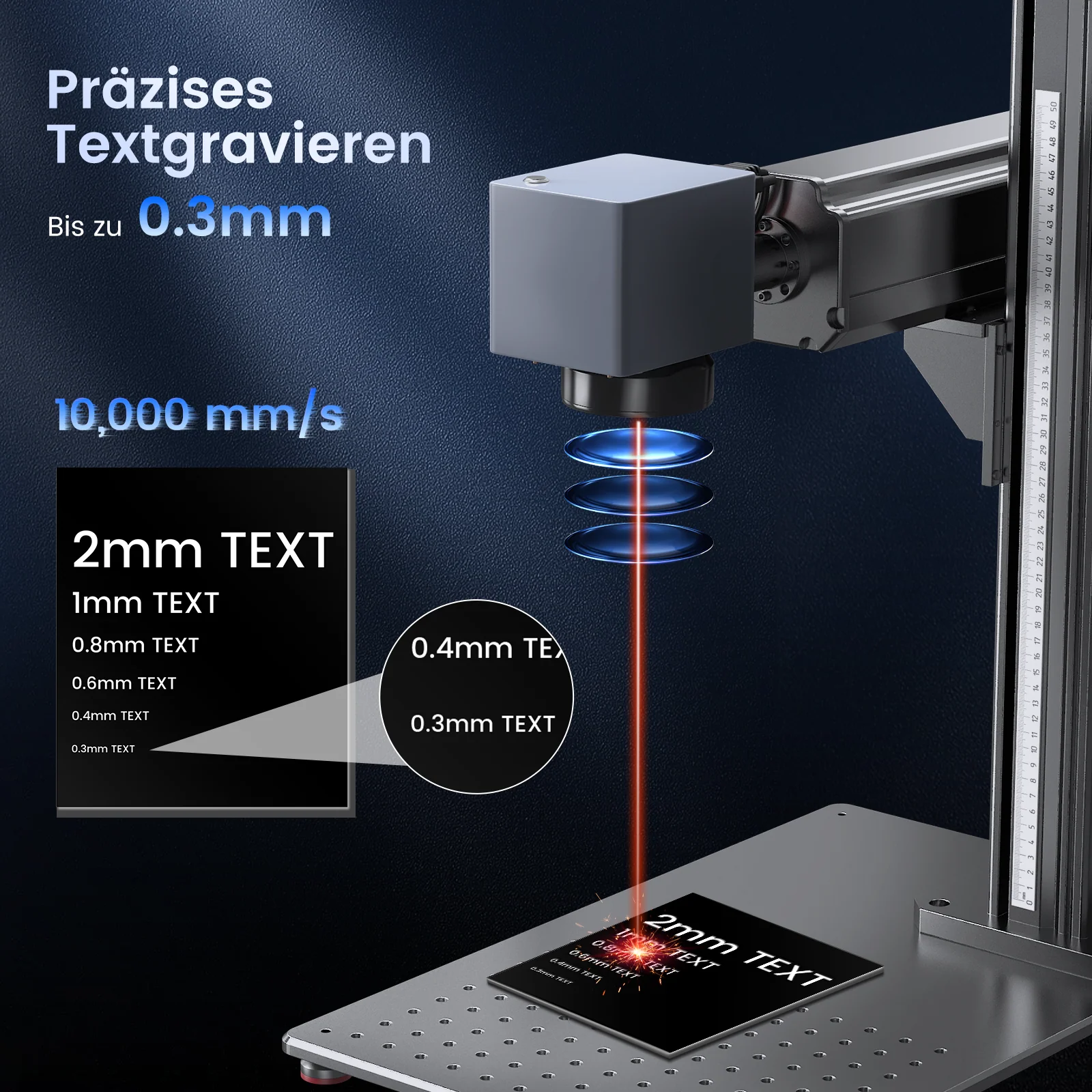 Monport GT 100W Getrennte MOPA-Faserlaser-Gravier- und Farbmarkiermaschine mit Autofokus – Gerät - Image 4