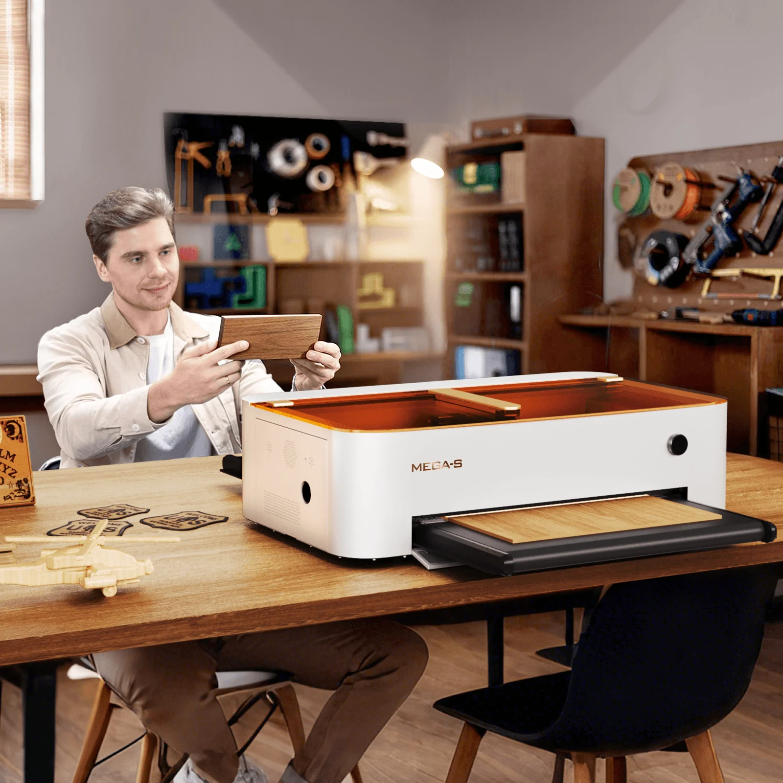 Monport MegaS – Upgrade der Mega-Serie: 70W CO₂ Lasergravier- und Schneidemaschine mit intelligenter Präzision - Image 16