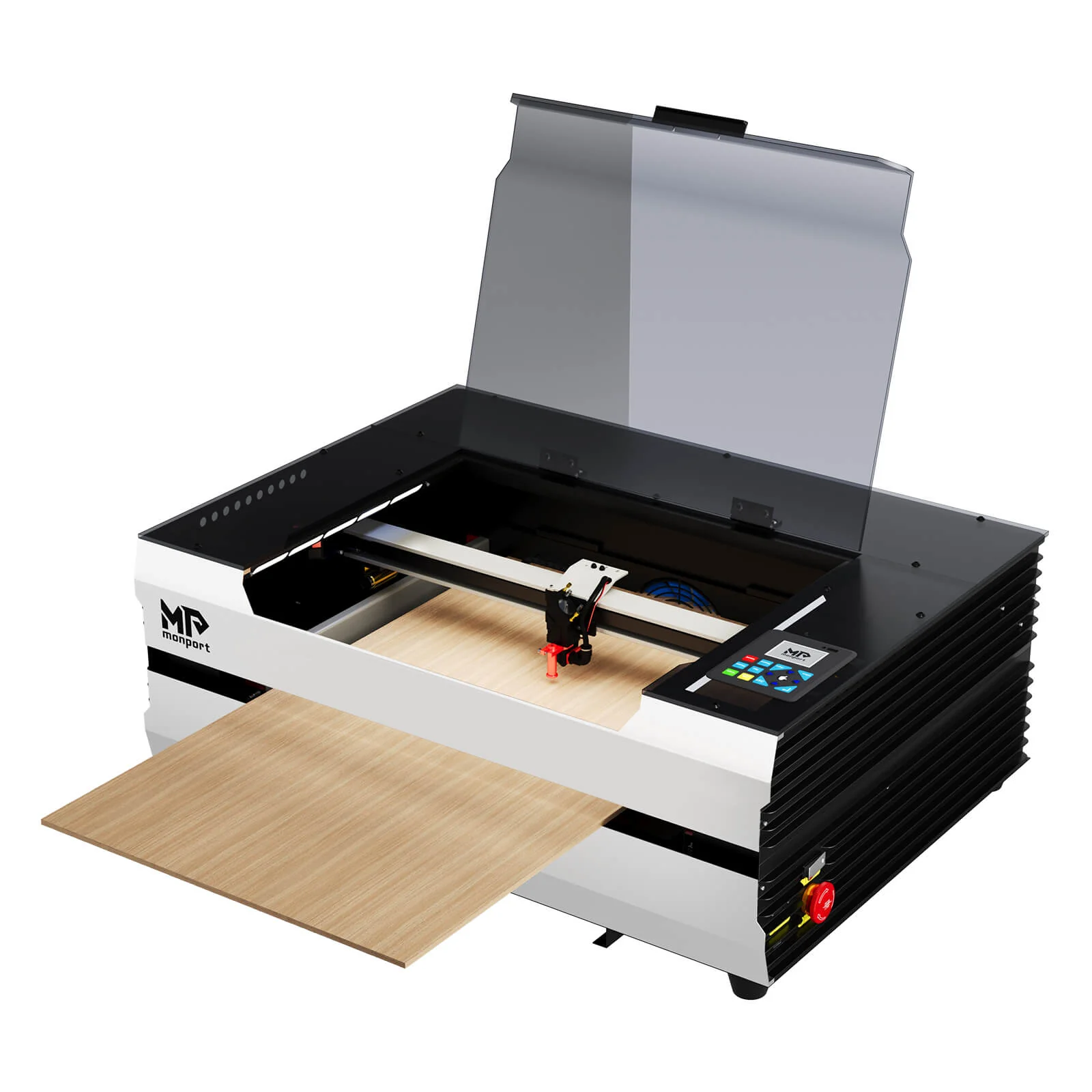 Monport Reno45 Pro 45W Desktop CO2-Lasergravierer und -schneider (16" x 12") mit brandneuem Assistierter Autofokus - Image 19