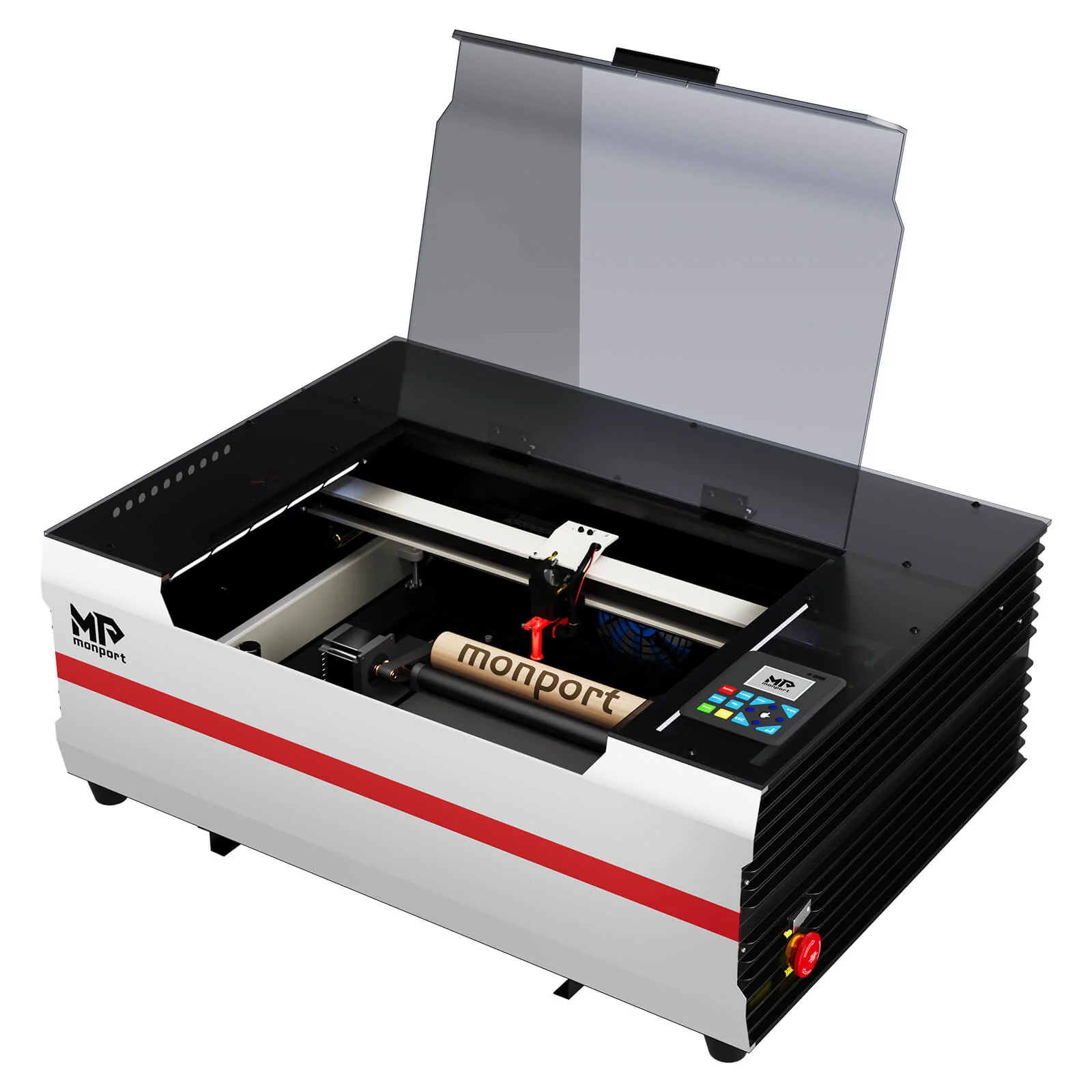 Monport Reno45 Pro 45W Desktop CO2-Lasergravierer und -schneider (16" x 12") mit brandneuem Assistierter Autofokus - Image 20
