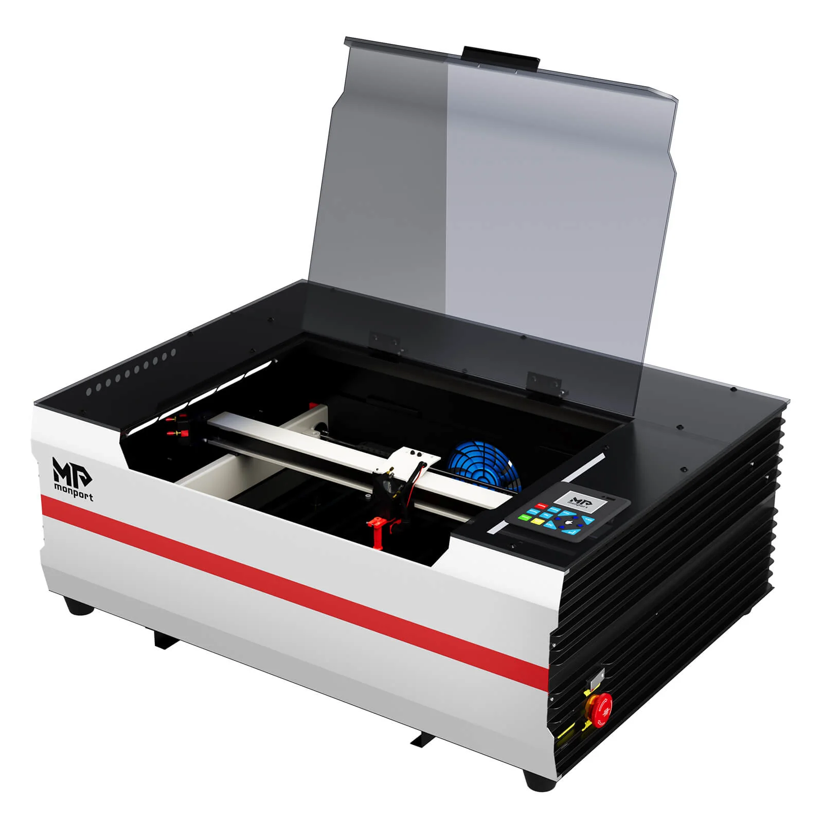Monport Reno45 Pro 45W Desktop CO2-Lasergravierer und -schneider (16" x 12") mit brandneuem Assistierter Autofokus - Image 29